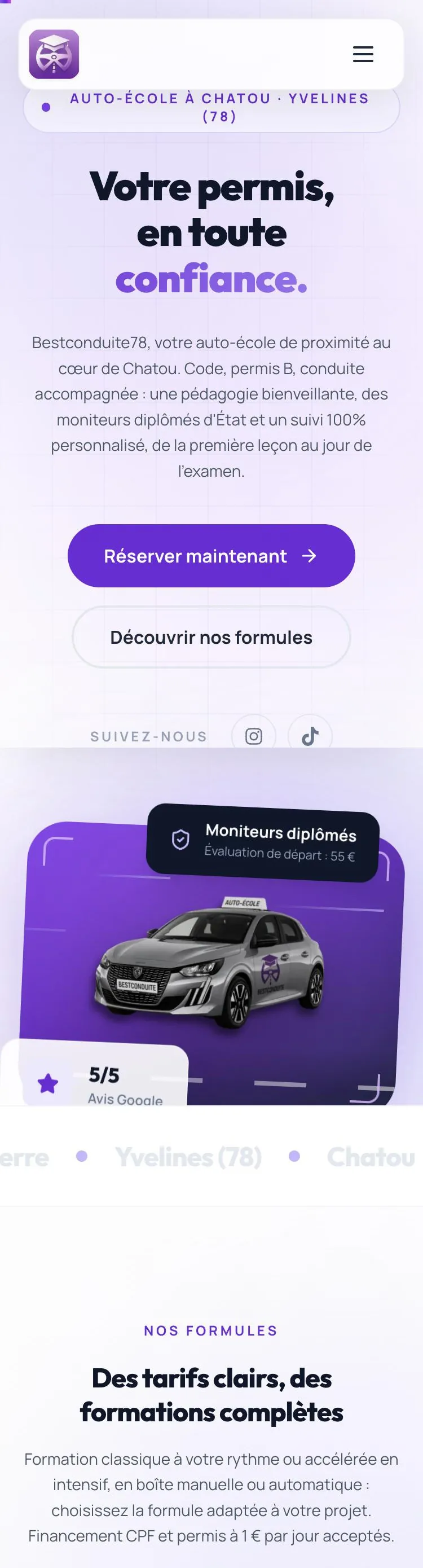 Aperçu du site Bestconduite78